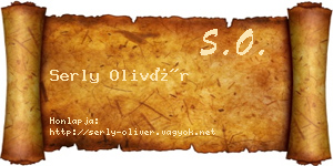 Serly Olivér névjegykártya